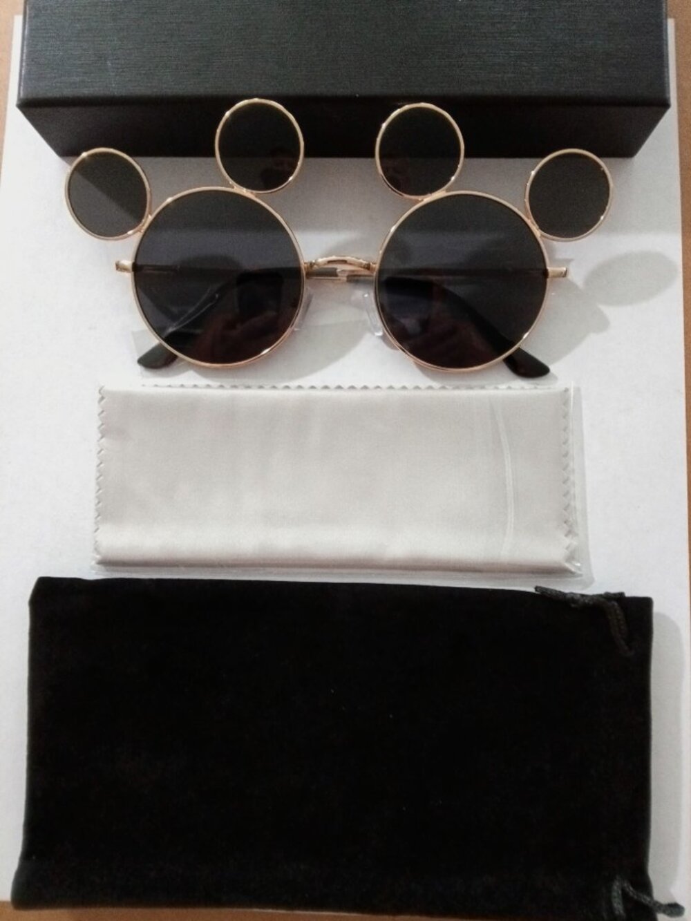 Mouse Ear Sunglasses for Women Men Classic Cartoon Glasses Theme Park Accessory